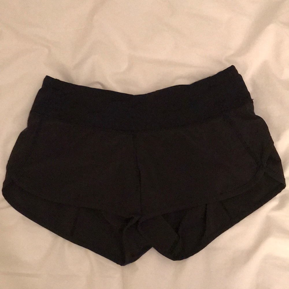 Lululemon black running shorts